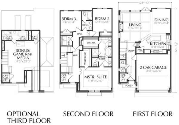 Townhouse Plan E0108 A1.2