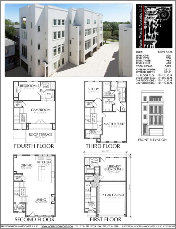 Townhouse Plan E2295 A1.1