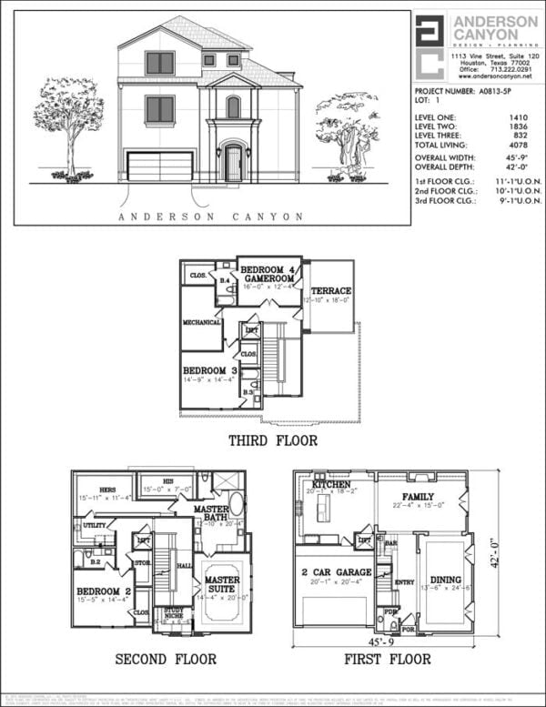 Townhouse Plan A0813 LOT 1