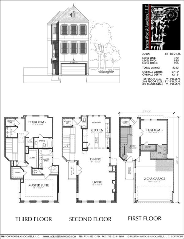 Townhouse Plan E1155 D1.1