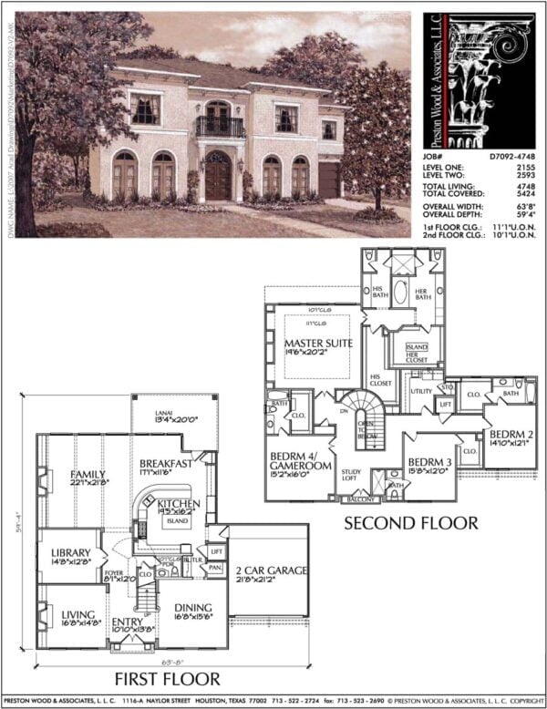 Two Story Home Plan D7092