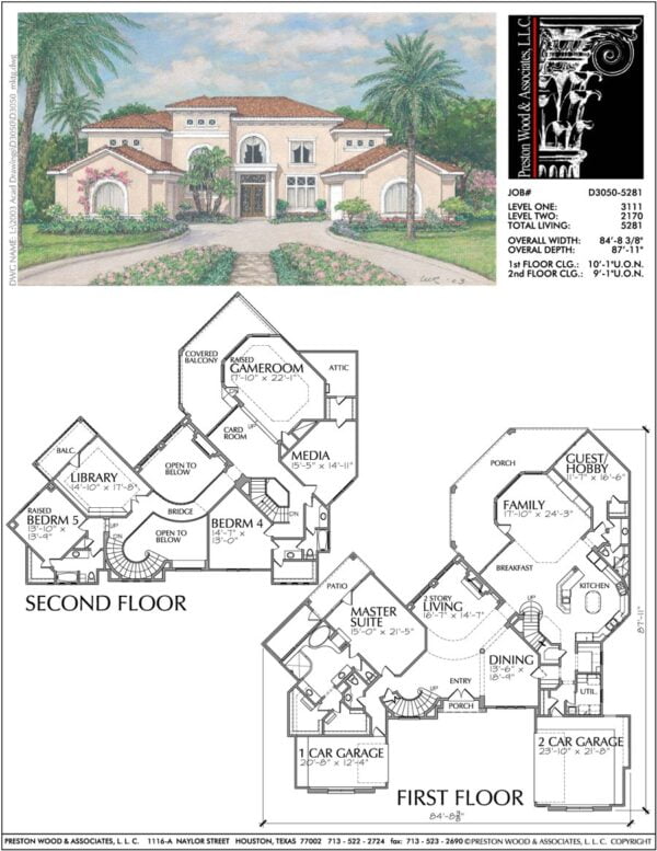 Two Story Home Plan D3050