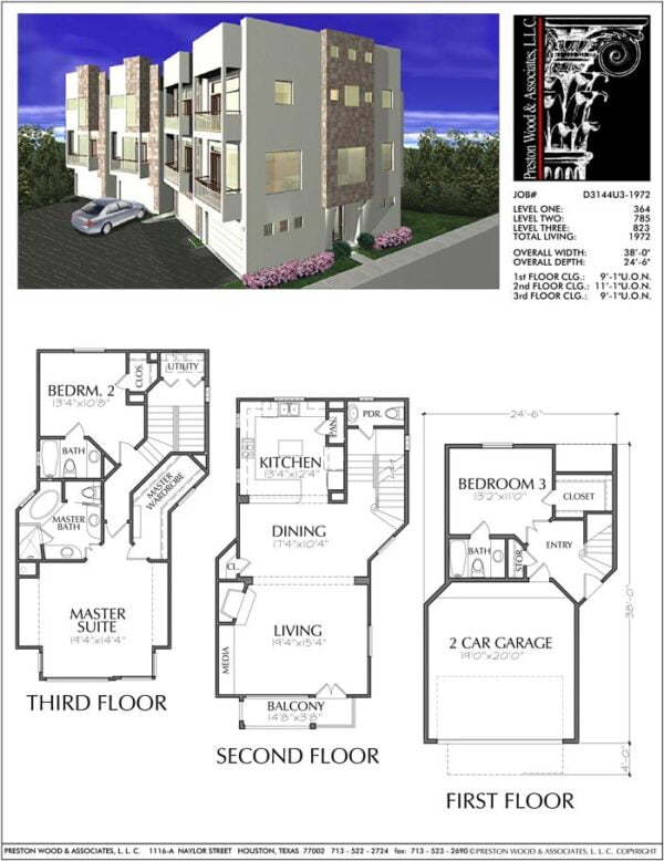 Townhouse Plan D3144-1972