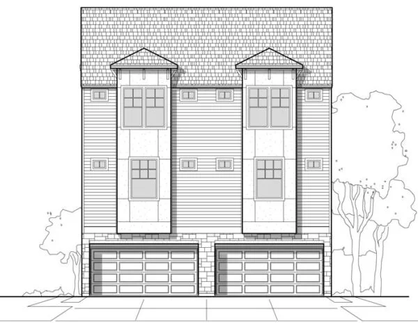 Duplex Townhouse Plan E0169 AA