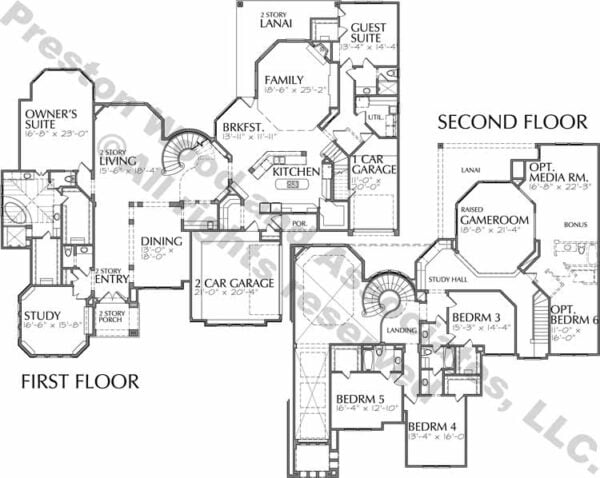 Two Story Home Plan D0120 & D5103