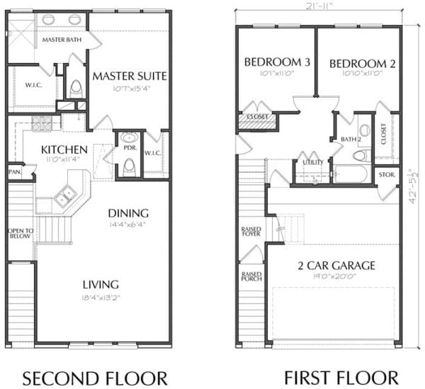 Duplex Townhouse Plan E4013