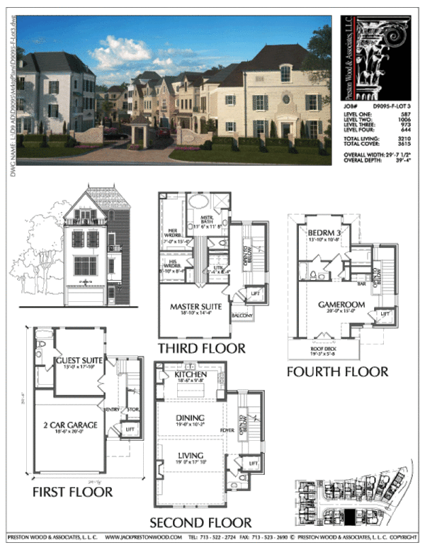 Townhouse Plan D9095 F LOT-3