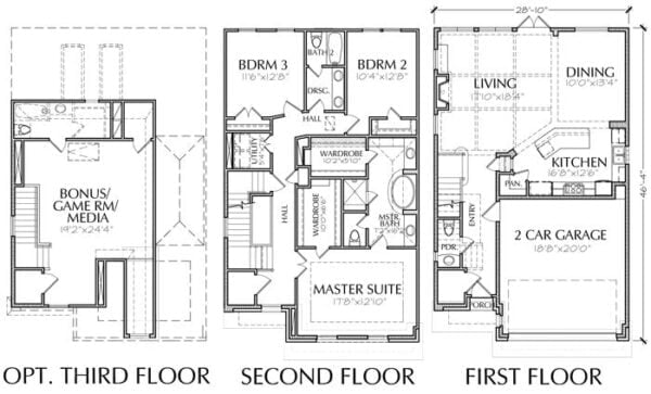 Townhouse Plan E1036 A2.3