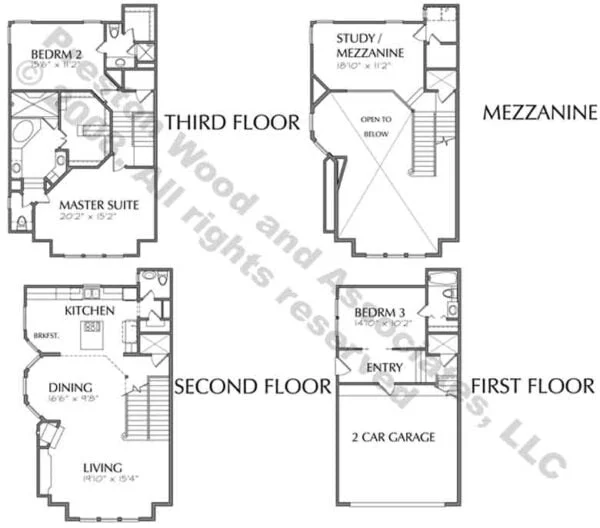 Duplex Townhome Plan C8242