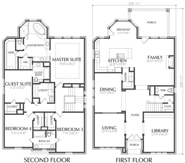 Urban House Plan E0124