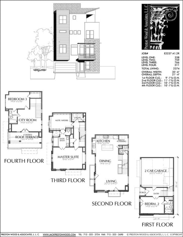 Townhouse Plan E2237 A1.2