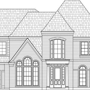 Two Story House Plan C7092