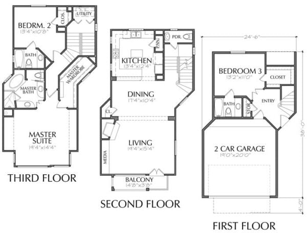 Townhouse Plan D3144-1972