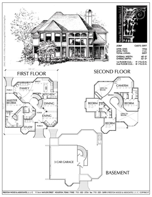 Two Story House Plan C6075