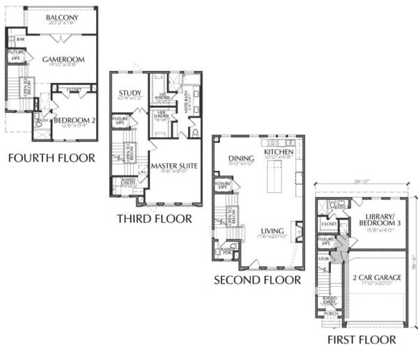 Townhouse Plan E2295 A2.2