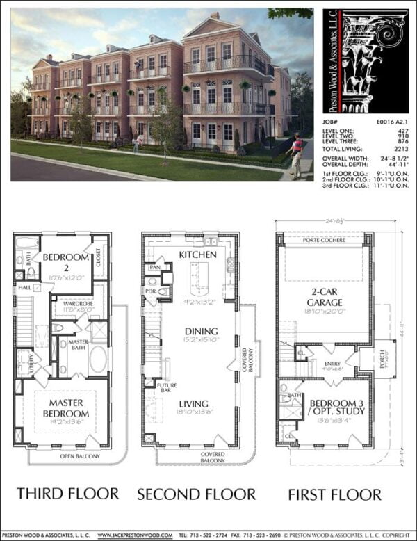 Townhouse Plan E0116 A2.1