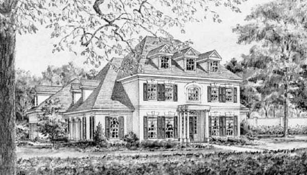 Colonial House Plan C5309