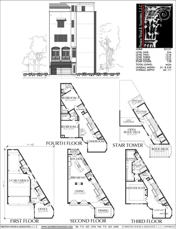 Townhouse Plan E2157