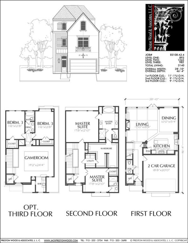 Townhouse Plan E0108 A3.4