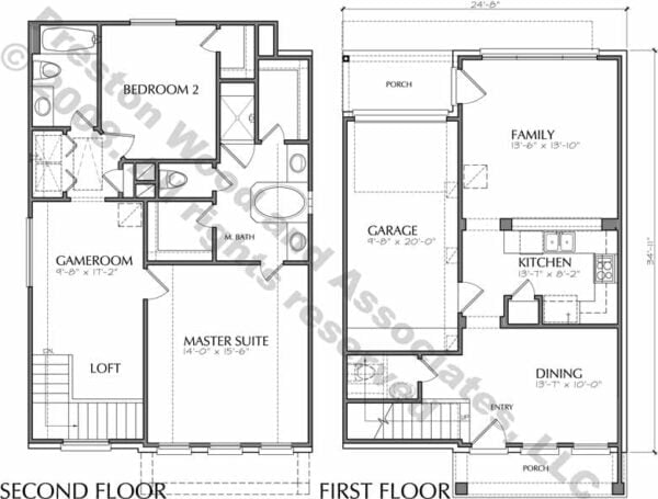 Garden House Plan D3163C-1434