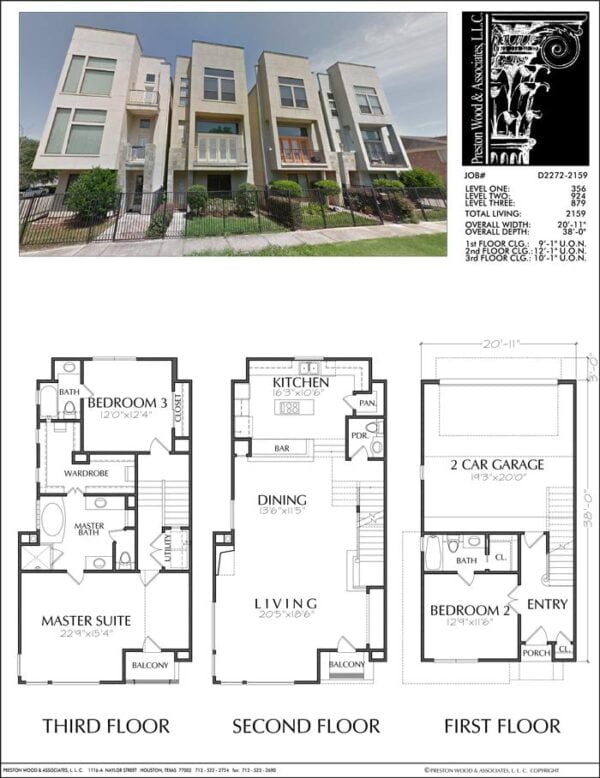 Townhouse Plan D2272-2159