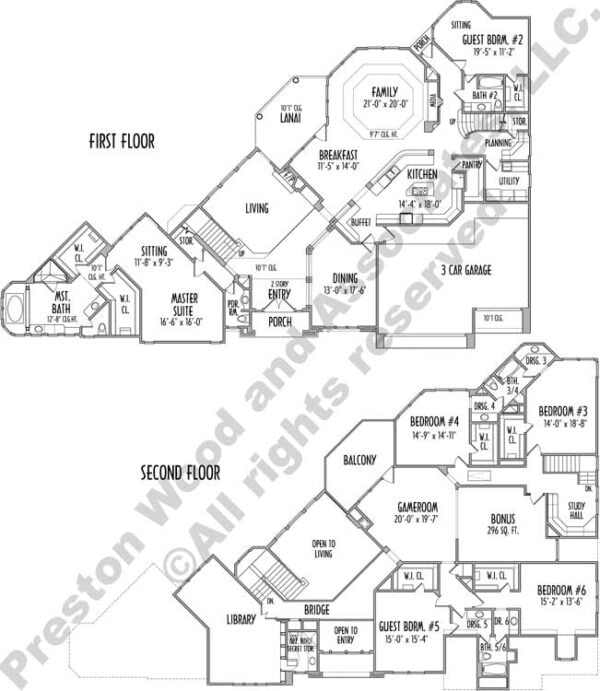 Two Story House Plan C8280