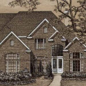 Two Story House Plan C7109