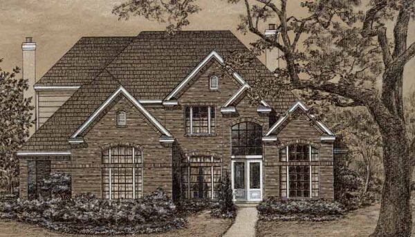 Two Story House Plan C7109