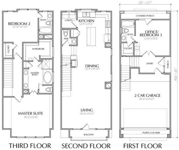 Townhouse Plan E0169 B