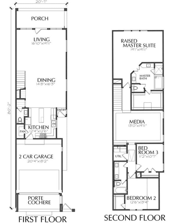 Townhouse Plan E3119 A1.1