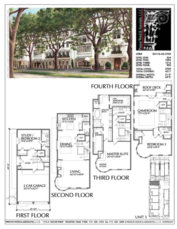 Townhouse Plan D4176 u5