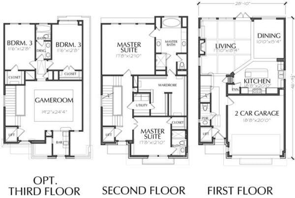 Townhouse Plan E0108 A3.5