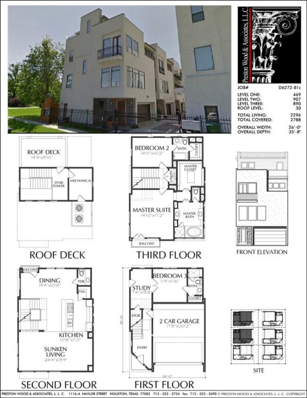 Townhouse Plan D6272 B1c