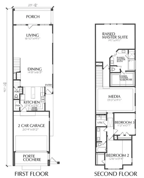 Townhouse Plan E3119 A1.2