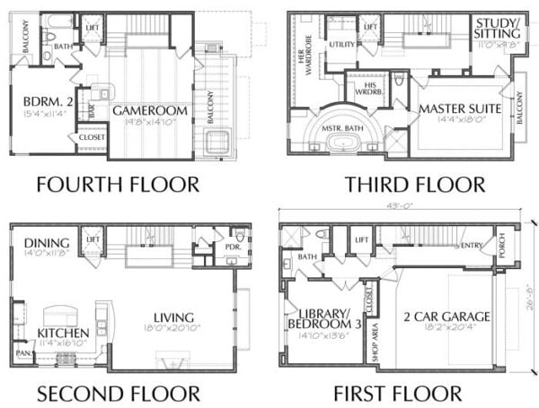 Townhouse Plan E1108 Lot 2