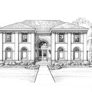 Two Story House Plan C5211