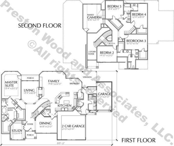 Two Story House Plan D2058