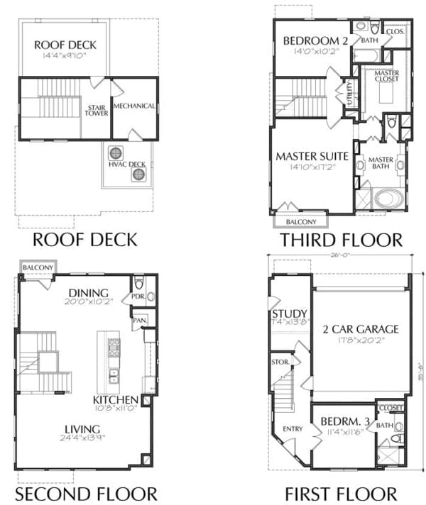 Townhouse Plan D6272 A1c