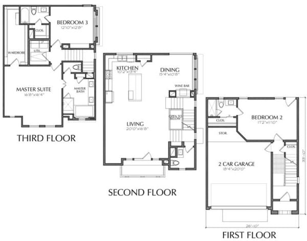 Townhouse Plan E2036 B2.1