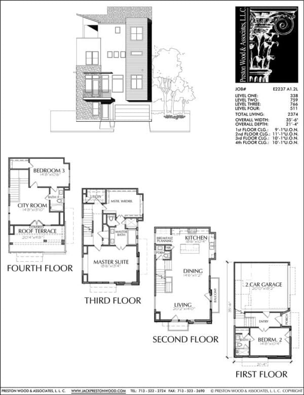 Townhouse Plan E2237 A1.2