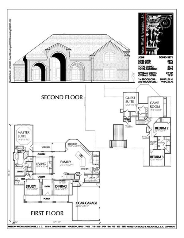 Two Story House Plan D0095