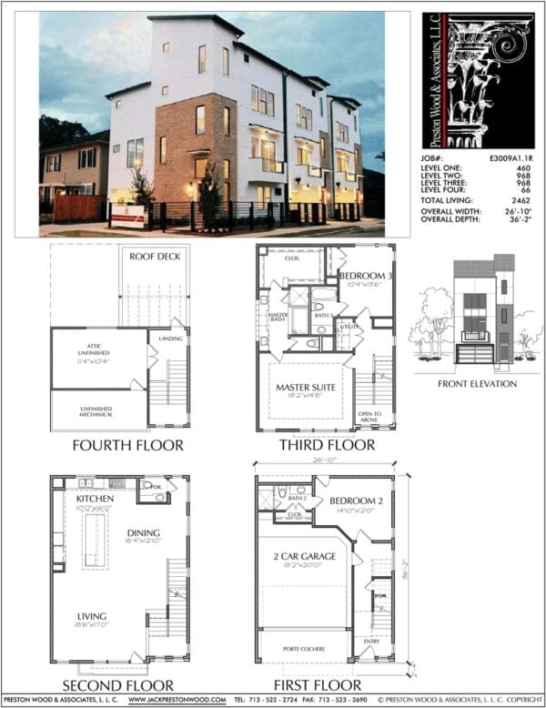 Townhouse Plan E3009 A1.1