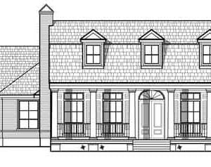 One Story House Plan C6107