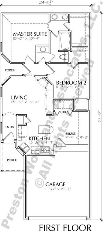 One Story Home Plan D1260