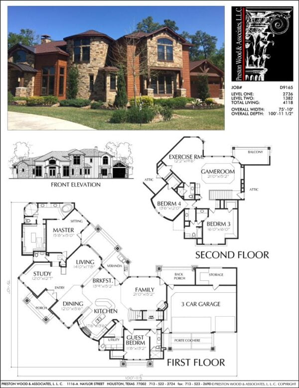 Two Story House Plan D9165