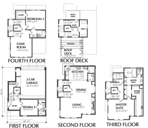 Townhouse Plan D7028 A2