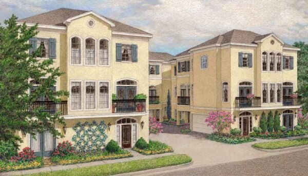 Townhouse Plan D2265u2-2173