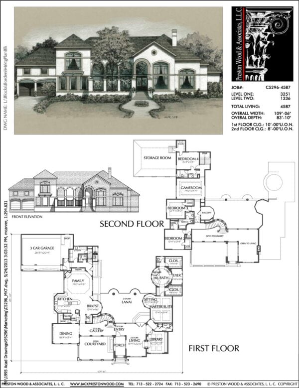 Two Story Home Plan C5296