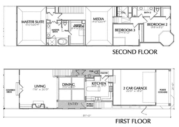 Townhouse Plan D9010 B