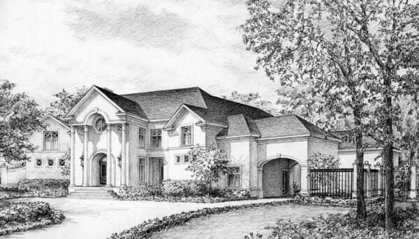 Two Story House Plan C5166